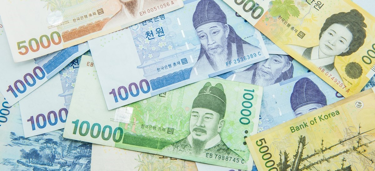 Korean won banknotes