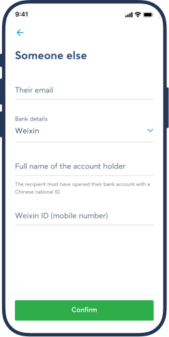 Partnered with Weixin - WeChat in China