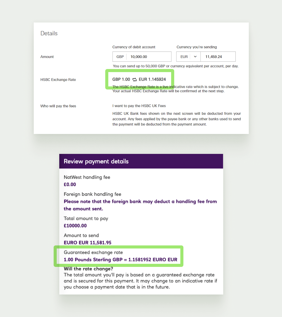 Image showing example of where bank hide their fees